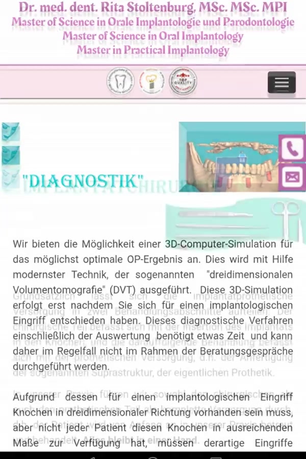 Experte Zahnimplantate Berlin Dr. Stoltenburg M.Sc., M.Sc., MPI / Tätigkeitsschwerpunkt Implantologie